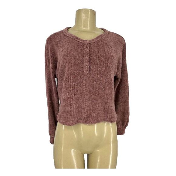 Hollister Sweaters - Hollister XS Women Pullover Cropped Sweater Soft Long Sleeve 27-15